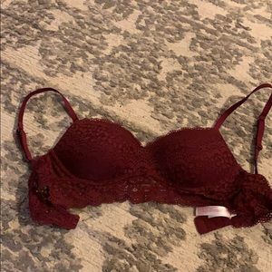 Xhilaration Burgundy Lace Bra